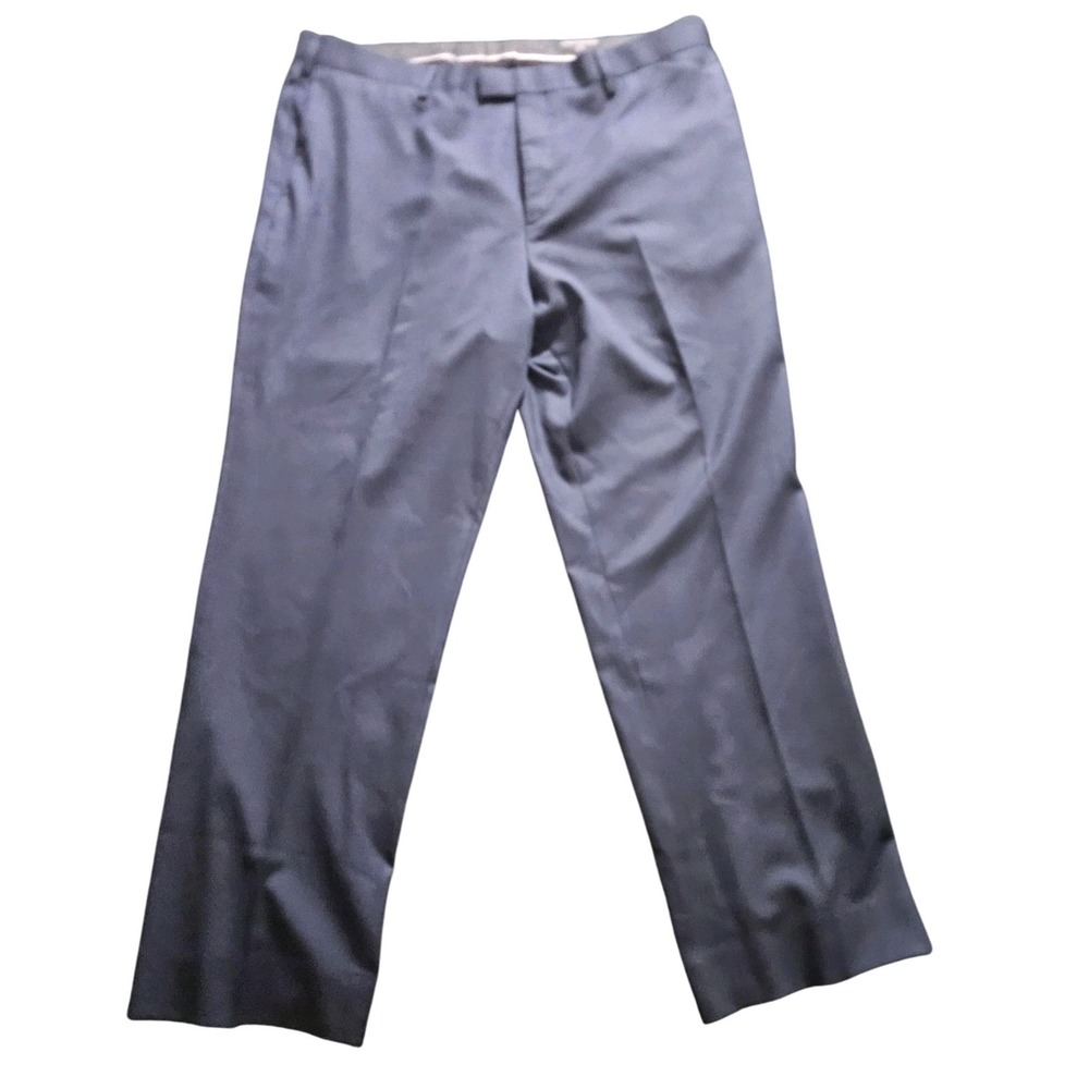 Banana Republic Dress Pants‎ Mens 38x30 Navy Blue Slim Fit Trousers Work Office